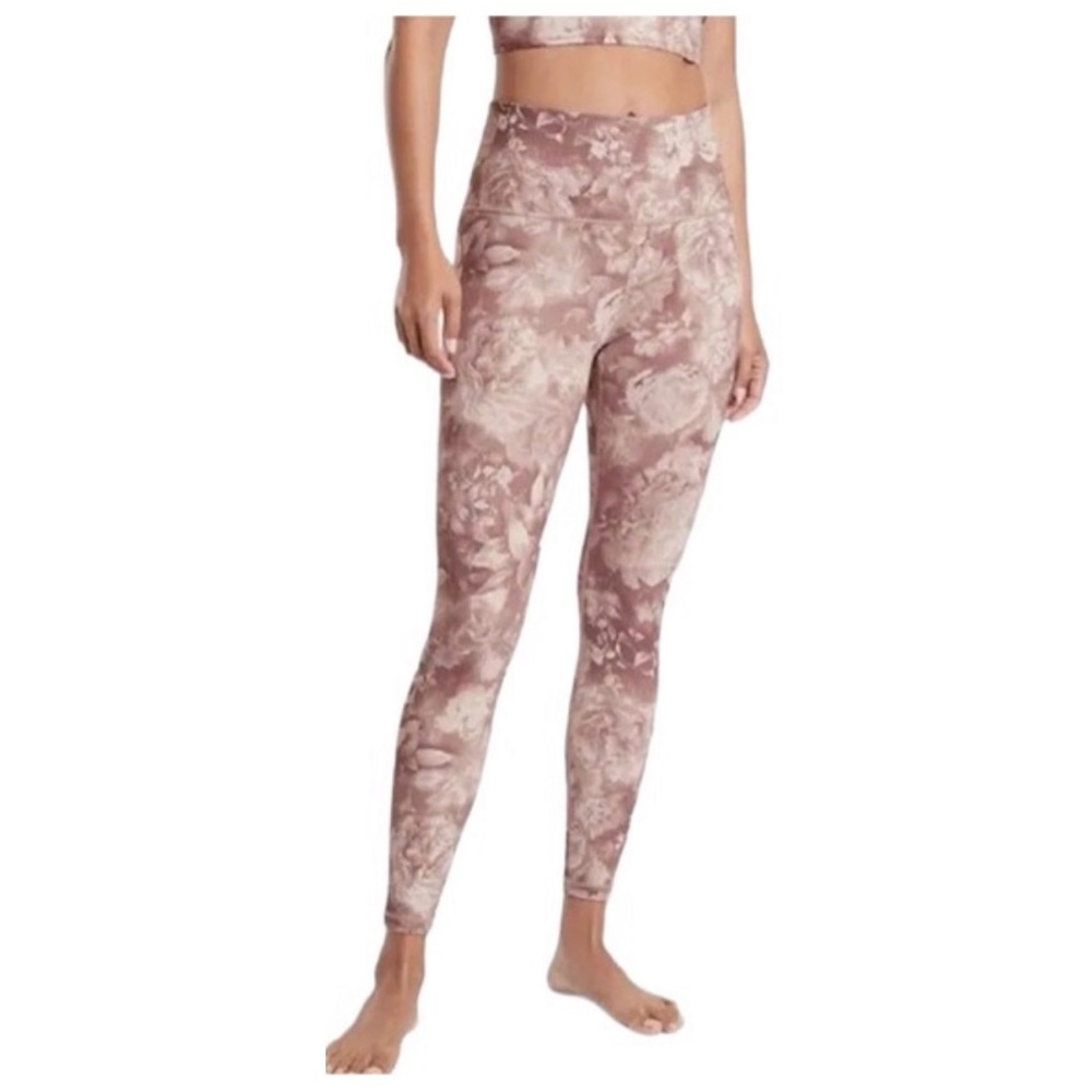 Athleta Elation Antoinette Pink Floral Printed Tight Yoga Leggings Size XSP